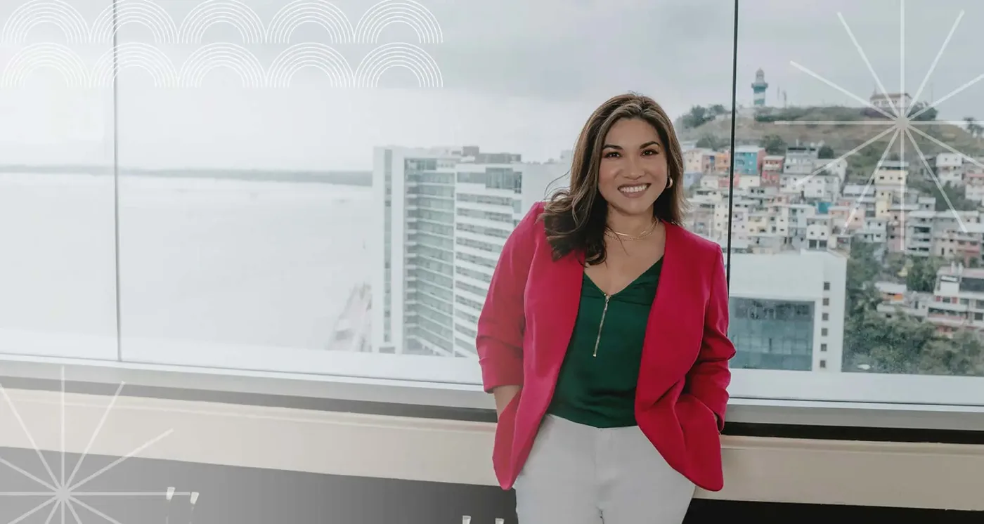 Cynthia Chacón Cardoso, estratega financiera para emprendedoras, en Guayaquil